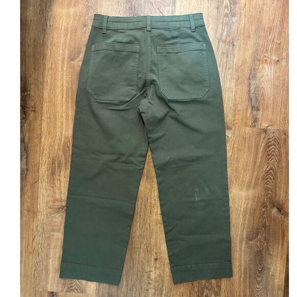 NWOT Everlane Utility Straight Leg Pant Green Size 6 - Picture 6 of 9